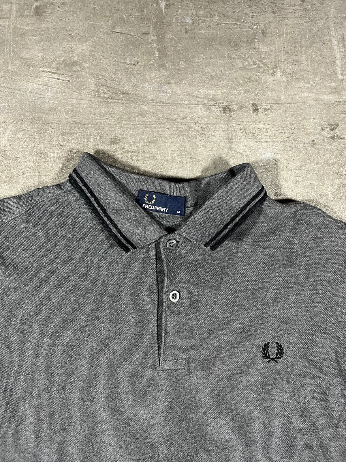 Fred Perry Poloshirt Grau M
