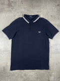 Fred Perry Poloshirt Schwarz/ Weiß M