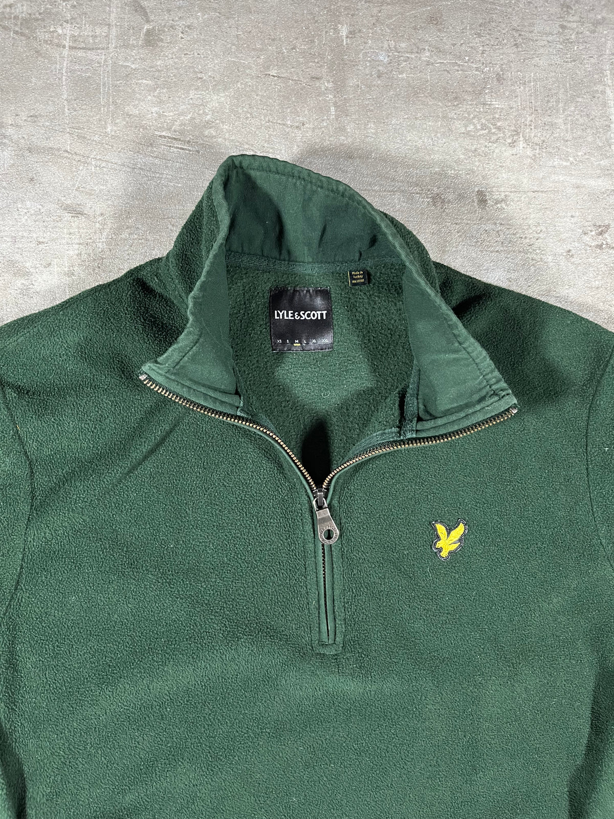 Lyle & Scott Half-Zip Fleece Dunkelgrün M