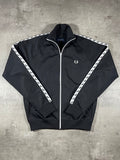 Fred Perry Trainingsjacke Taped Schwarz M