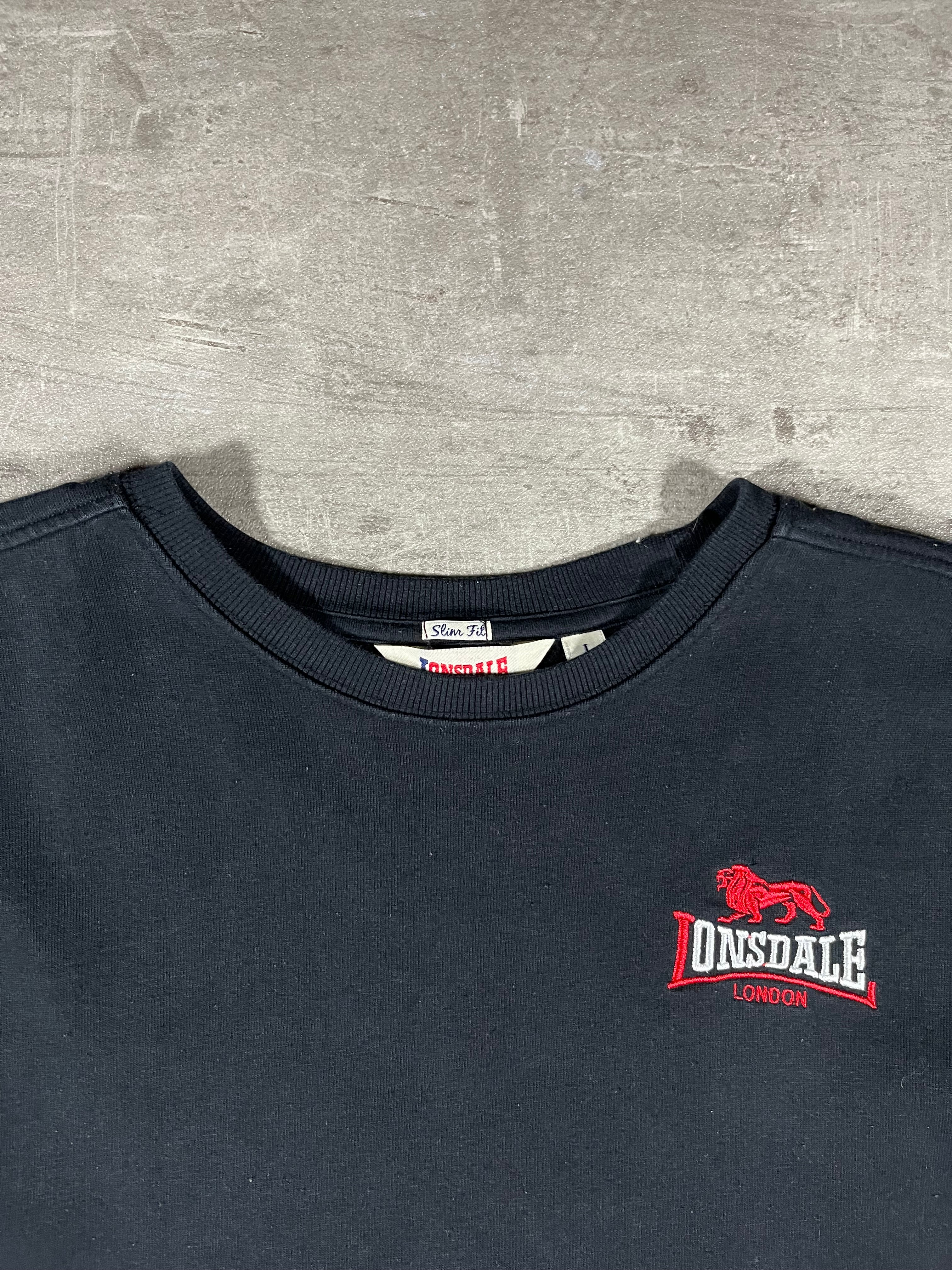 Lonsdale Sweater Schwarz L