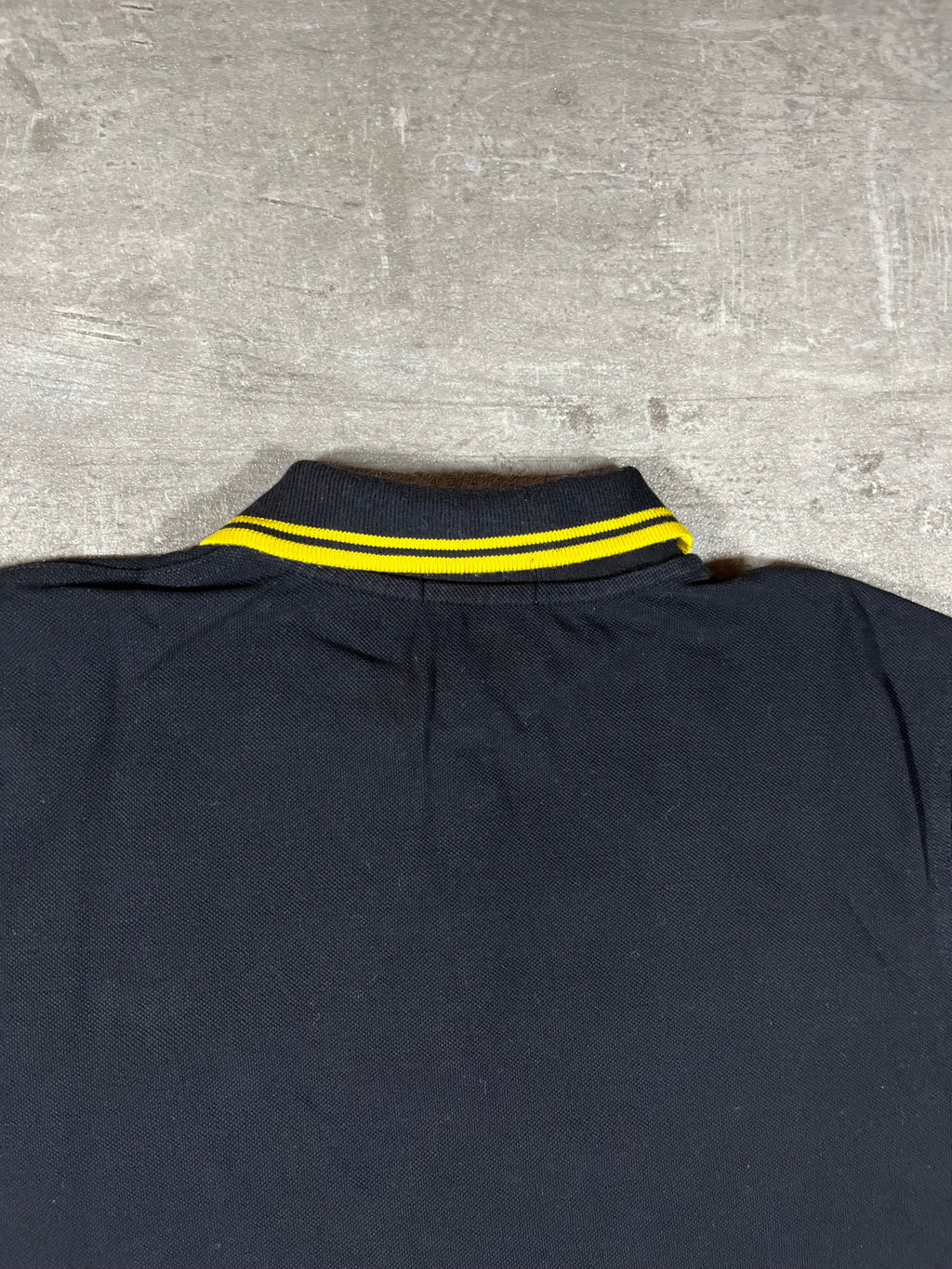 Fred Perry Poloshirt Schwarz/ Gelb XL