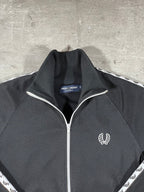 Fred Perry Vintage Trainingsjacke Taped Schwarz S