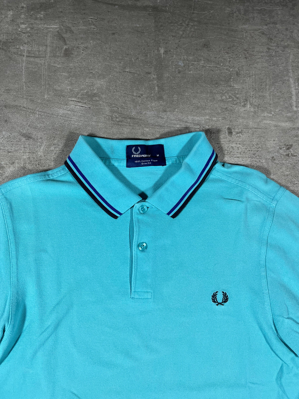 Fred Perry Poloshirt Hellblau M