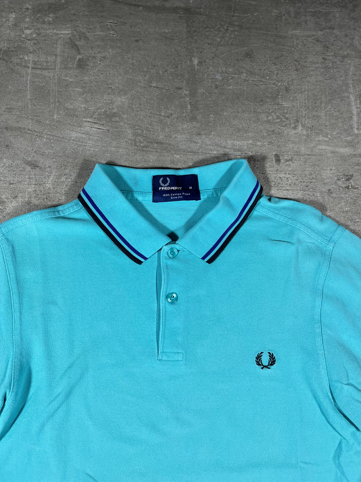 Fred Perry Poloshirt Hellblau M
