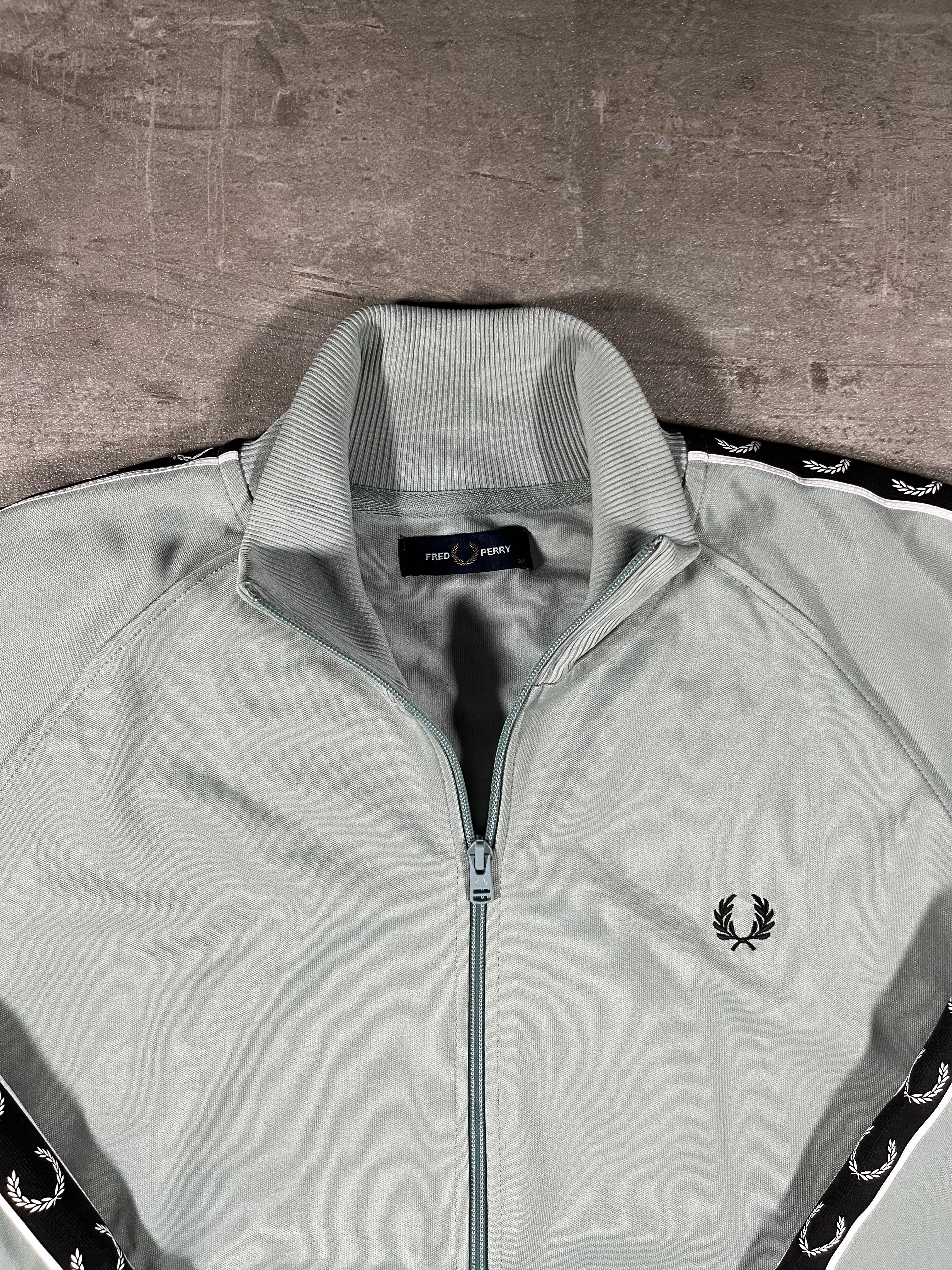 Fred Perry Trainingsjacke Taped Mintgrün XL