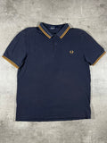 Fred Perry Poloshirt Schwarz/ Gold M
