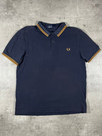 Fred Perry Poloshirt Schwarz/ Gold M