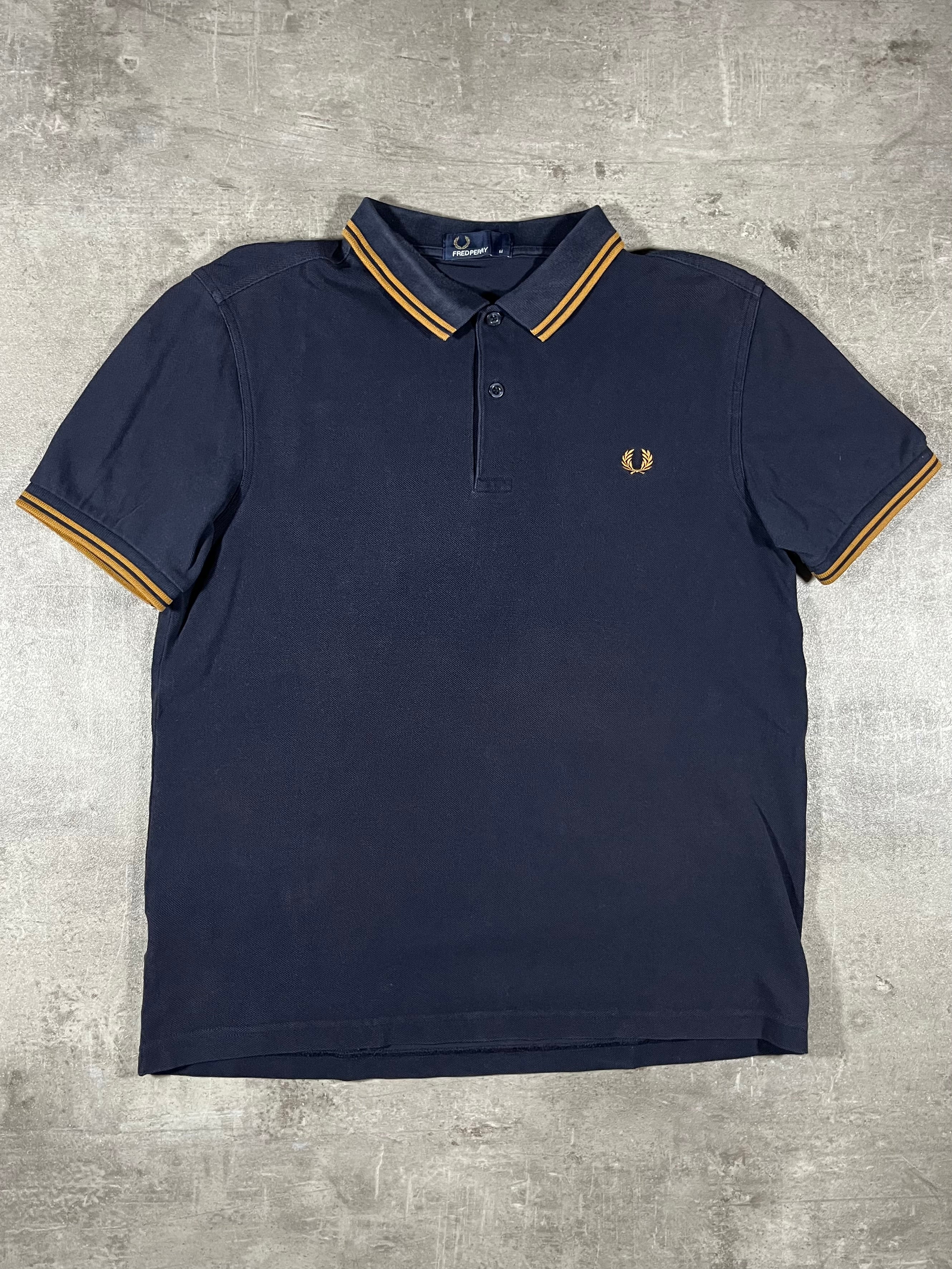 Fred Perry Poloshirt Schwarz/ Gold M