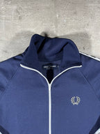 Fred Perry Vintage Trainingsjacke Taped Dunkelblau S