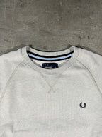 Fred Perry Vintage Sweater Hellgrau M