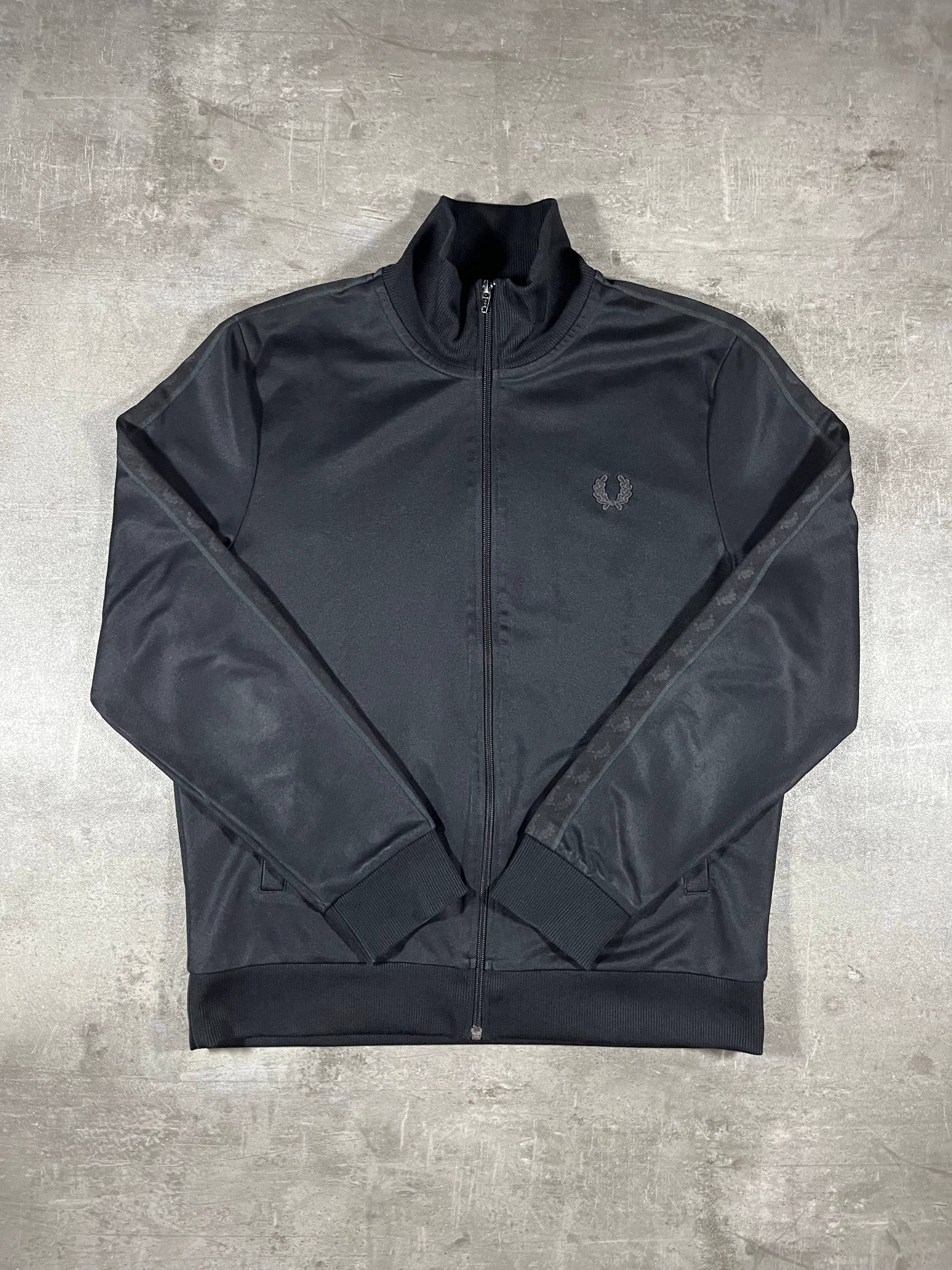 Fred Perry Trainingsjacke Taped Schwarz L