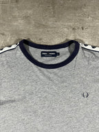 Fred Perry T-shirt Taped Grau L
