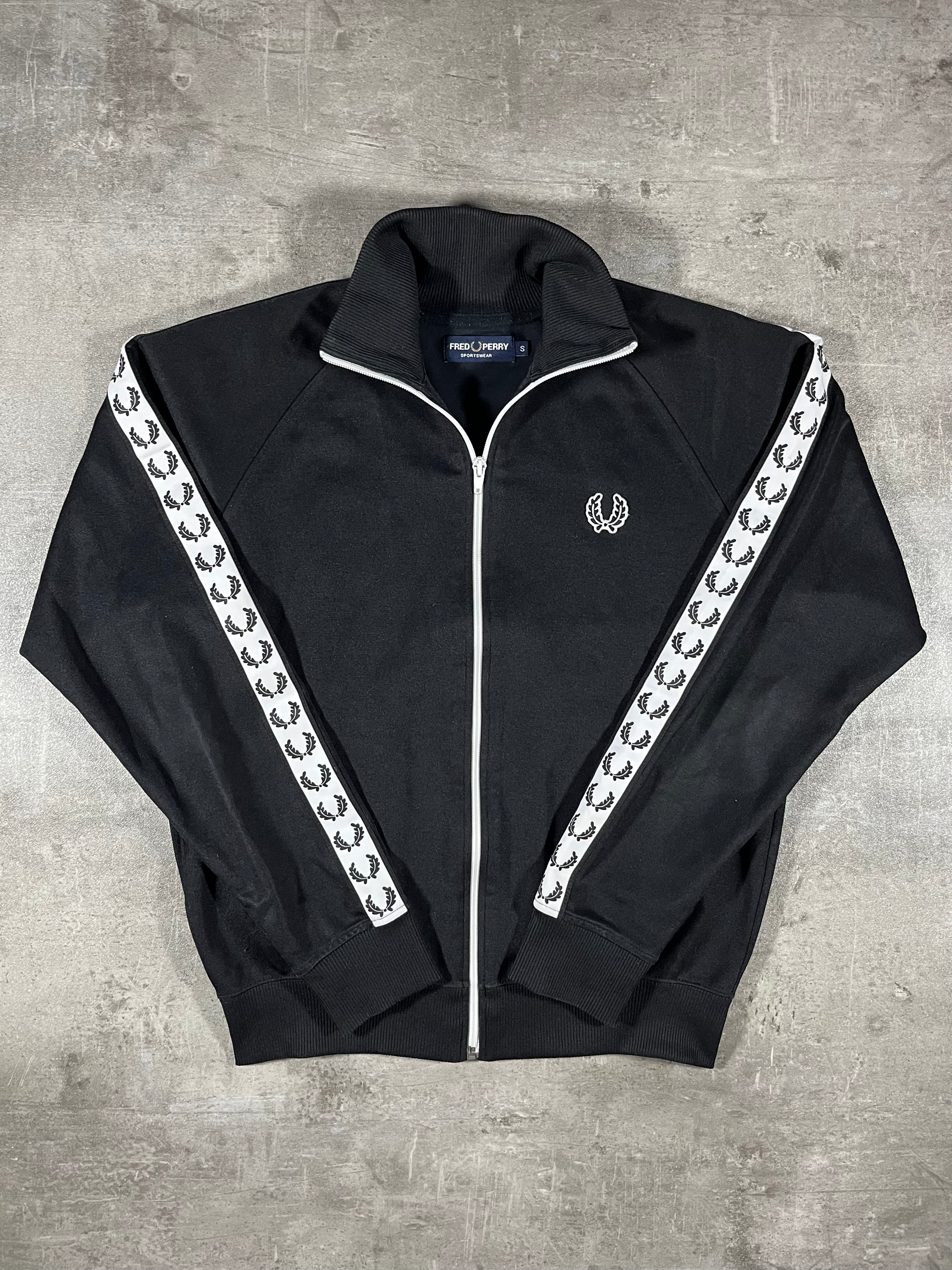 Fred Perry Trainingsjacke Schwarz S