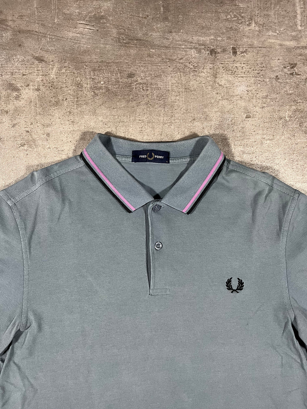 Fred Perry Poloshirt Grau L