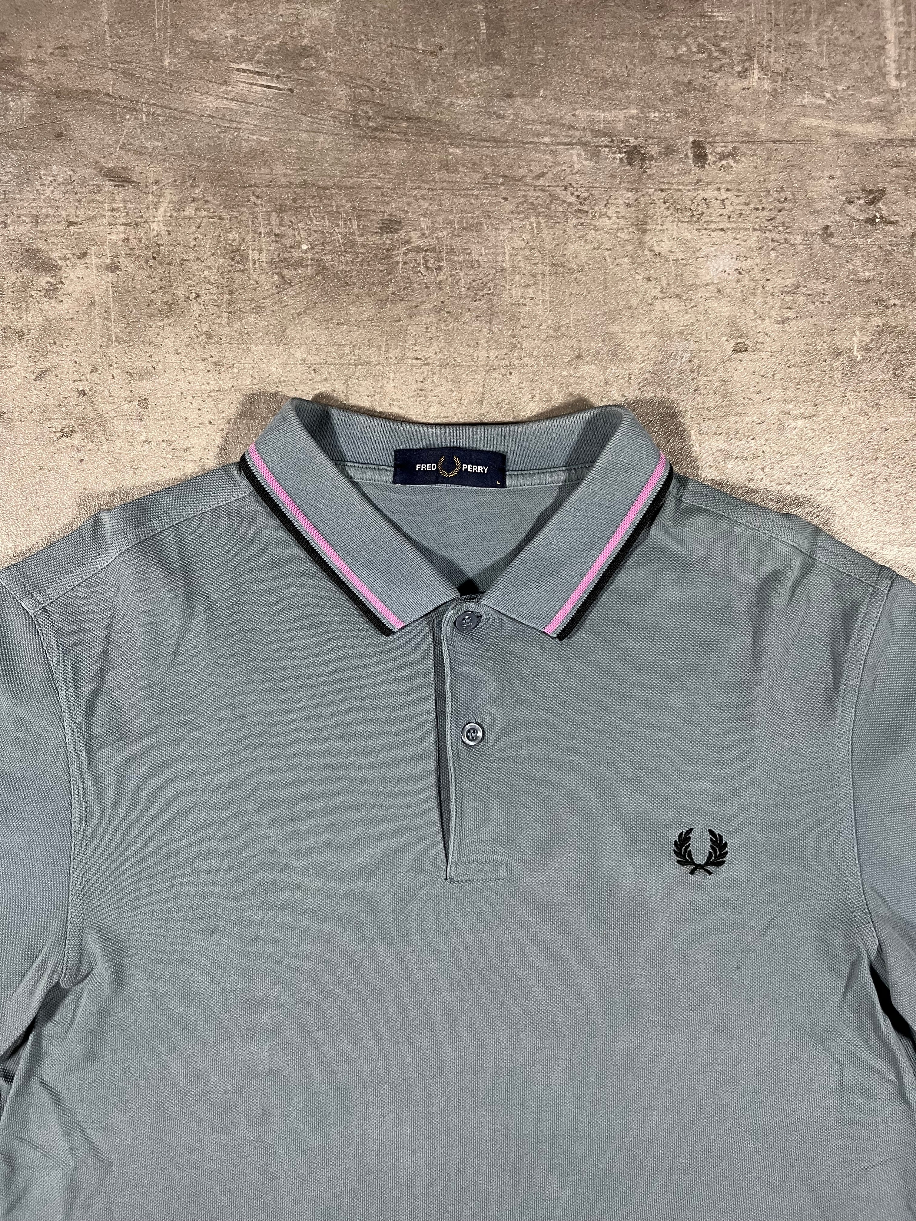 Fred Perry Poloshirt Grau L