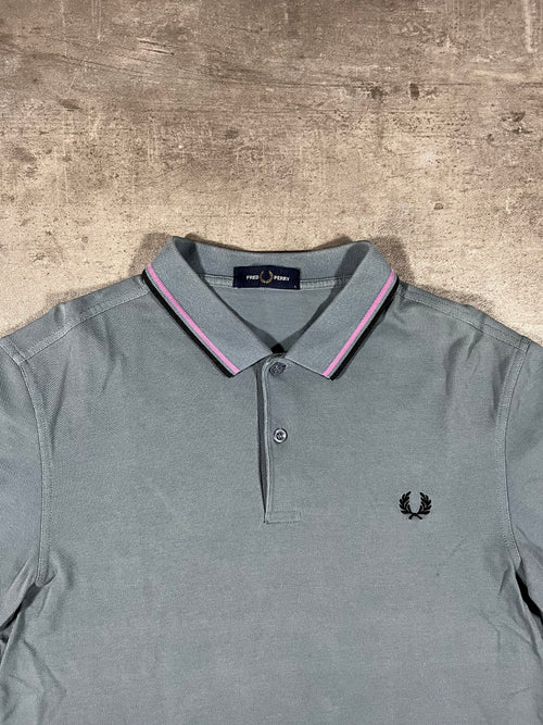 Fred Perry Poloshirt Grau L