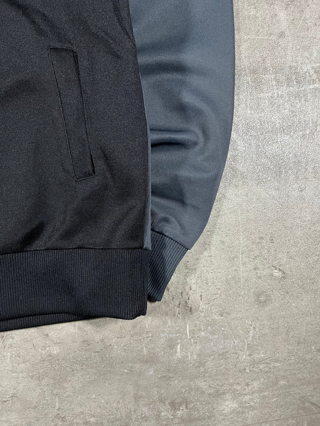 Fred Perry Vintage Trainingsjacke Schwarz/ Weiß/ Grau S