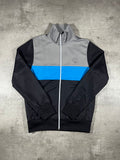 Fred Perry Trainingsjacke Schwarz/ Grau/ Hellblau M