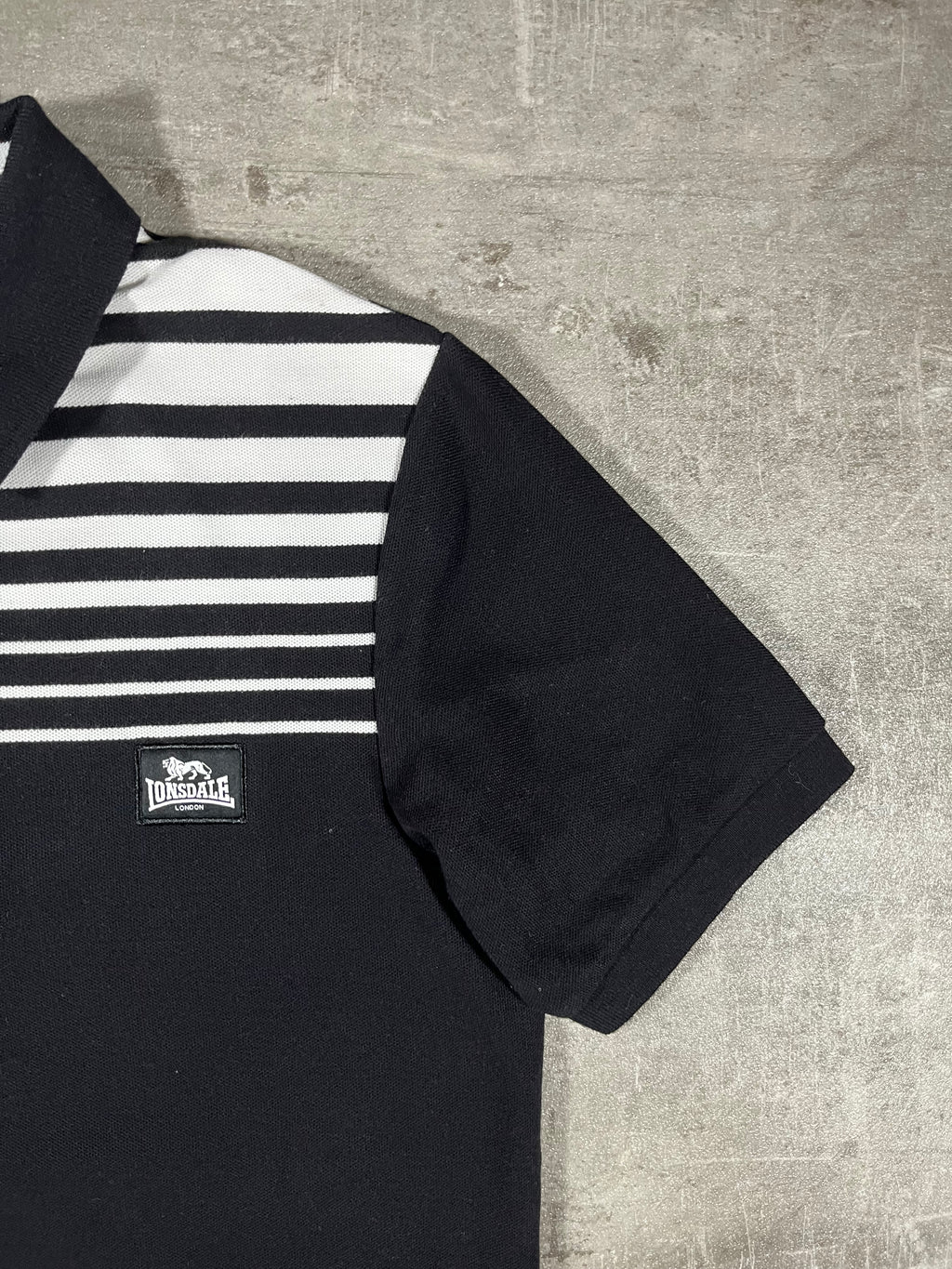 Lonsdale Poloshirt Schwarz/ Weiß S