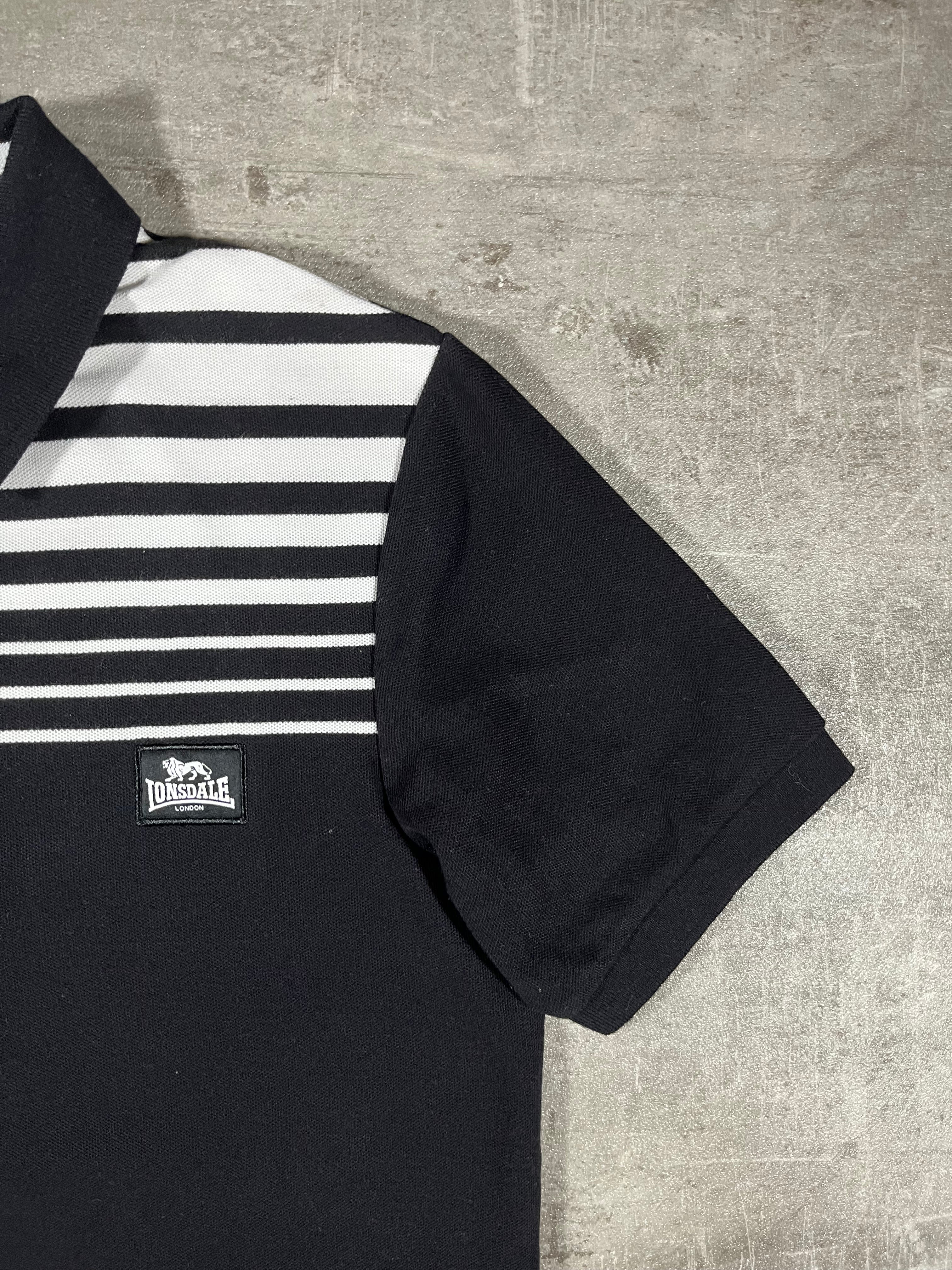 Lonsdale Poloshirt Schwarz/ Weiß S