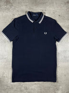Fred Perry Poloshirt Schwarz/ Weiß S