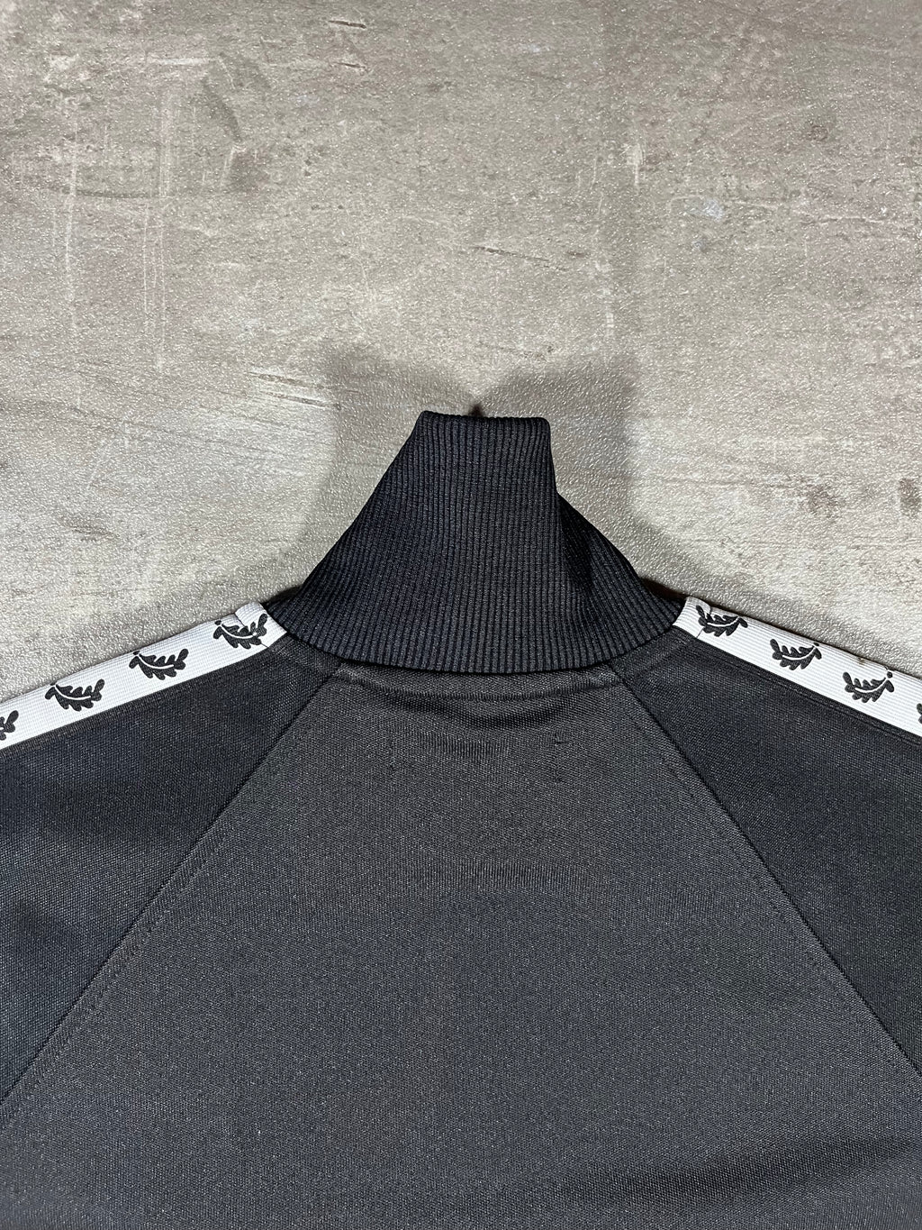 Fred Perry Vintage Trainingsjacke Taped Schwarz XS