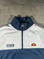ellesse Half-Zip Blau/ Weiß L