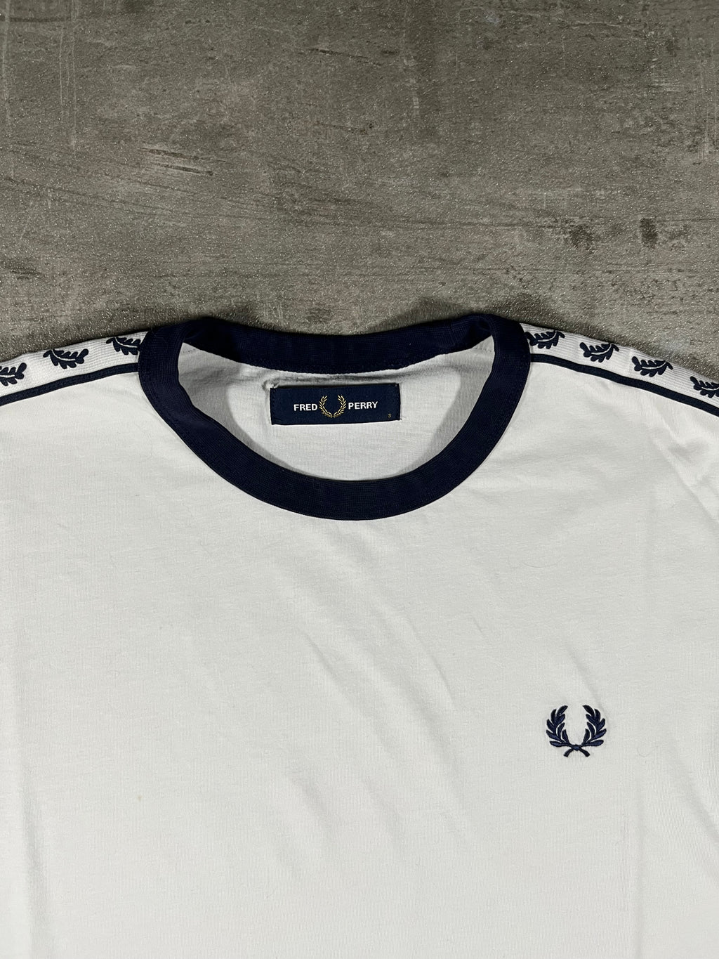 Fred Perry T-shirt Taped Weiß S