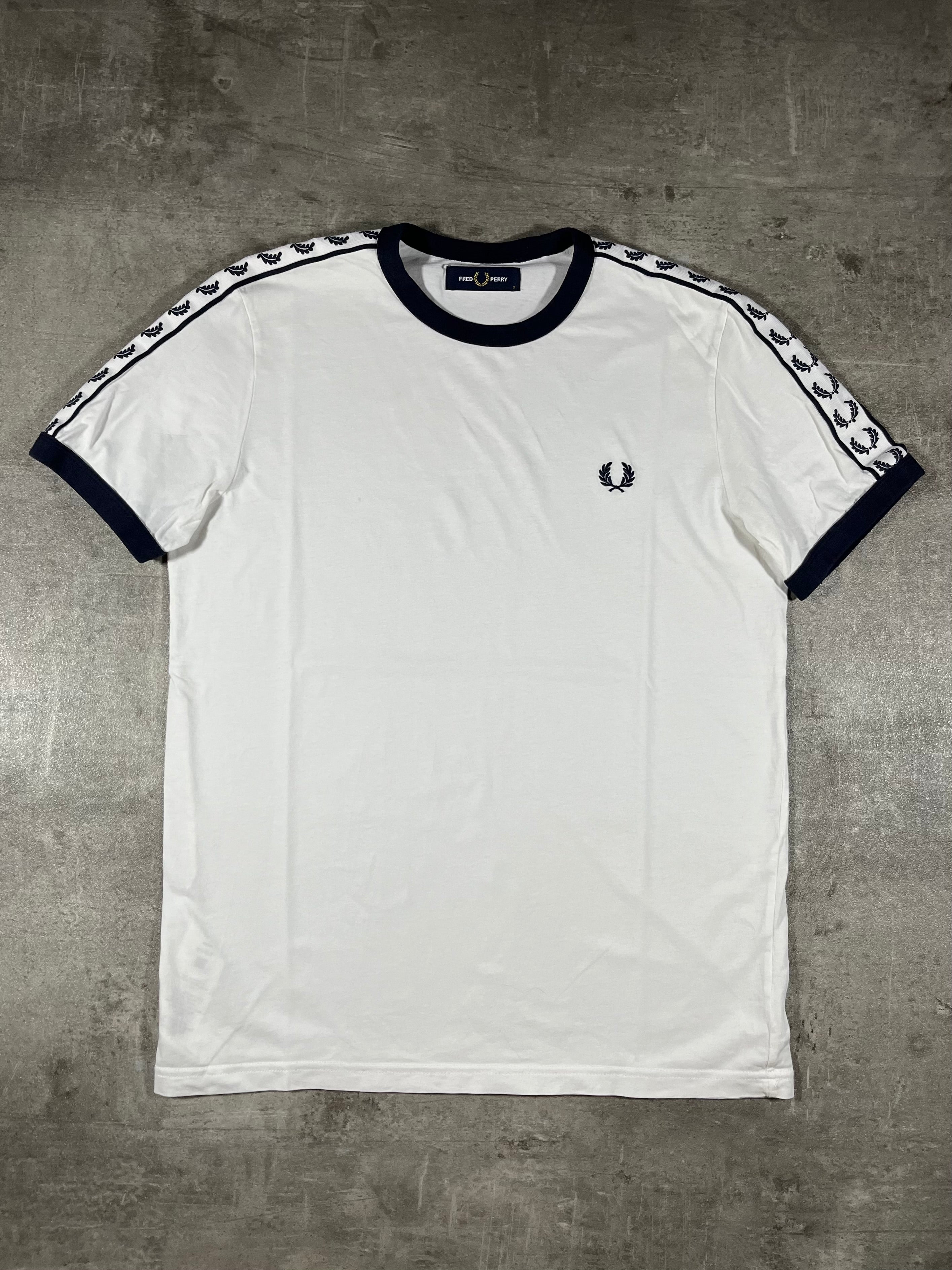 Fred Perry T-shirt Taped Weiß S
