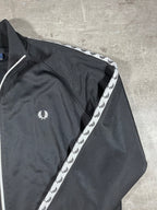 Fred Perry Trainingsjacke Taped Schwarz XXL