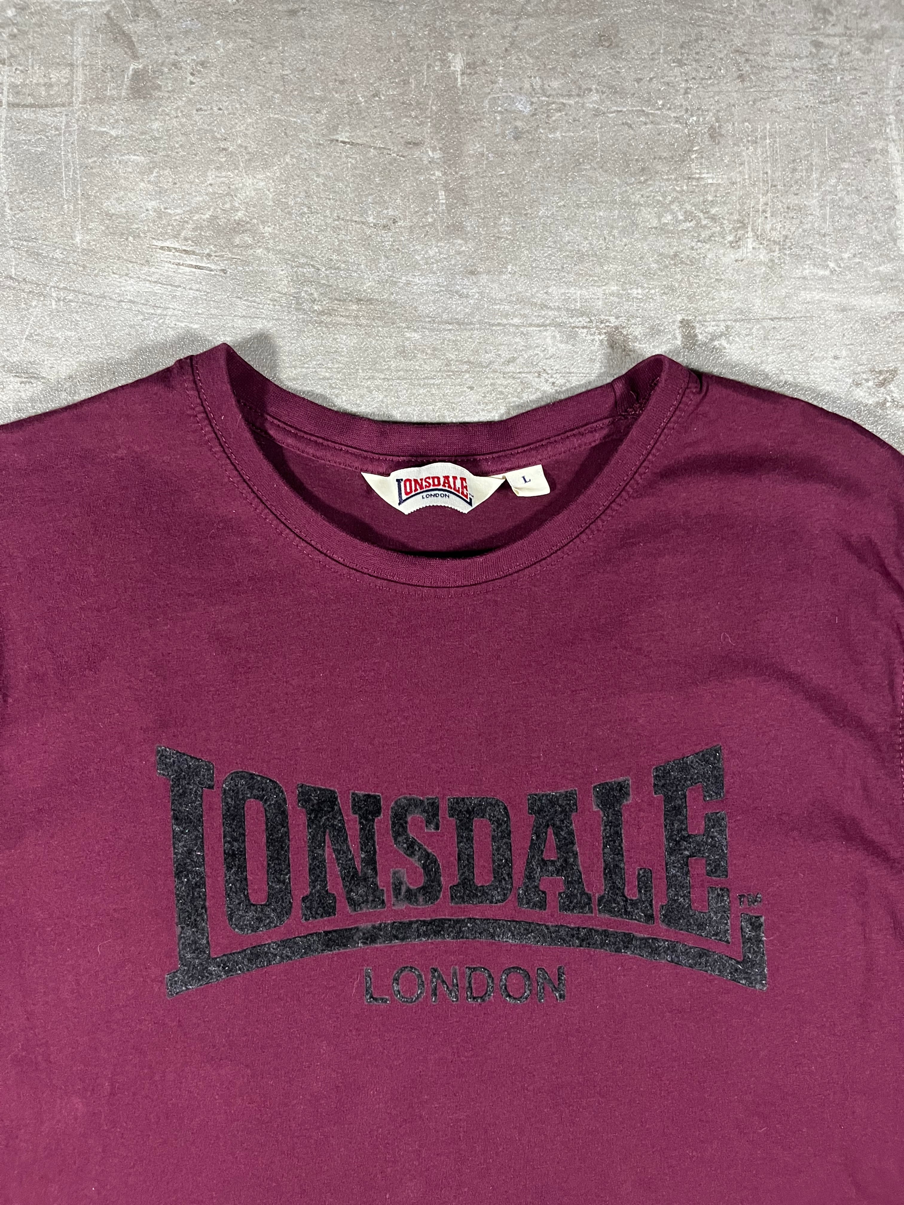 Lonsdale T-shirt Bordeaux L