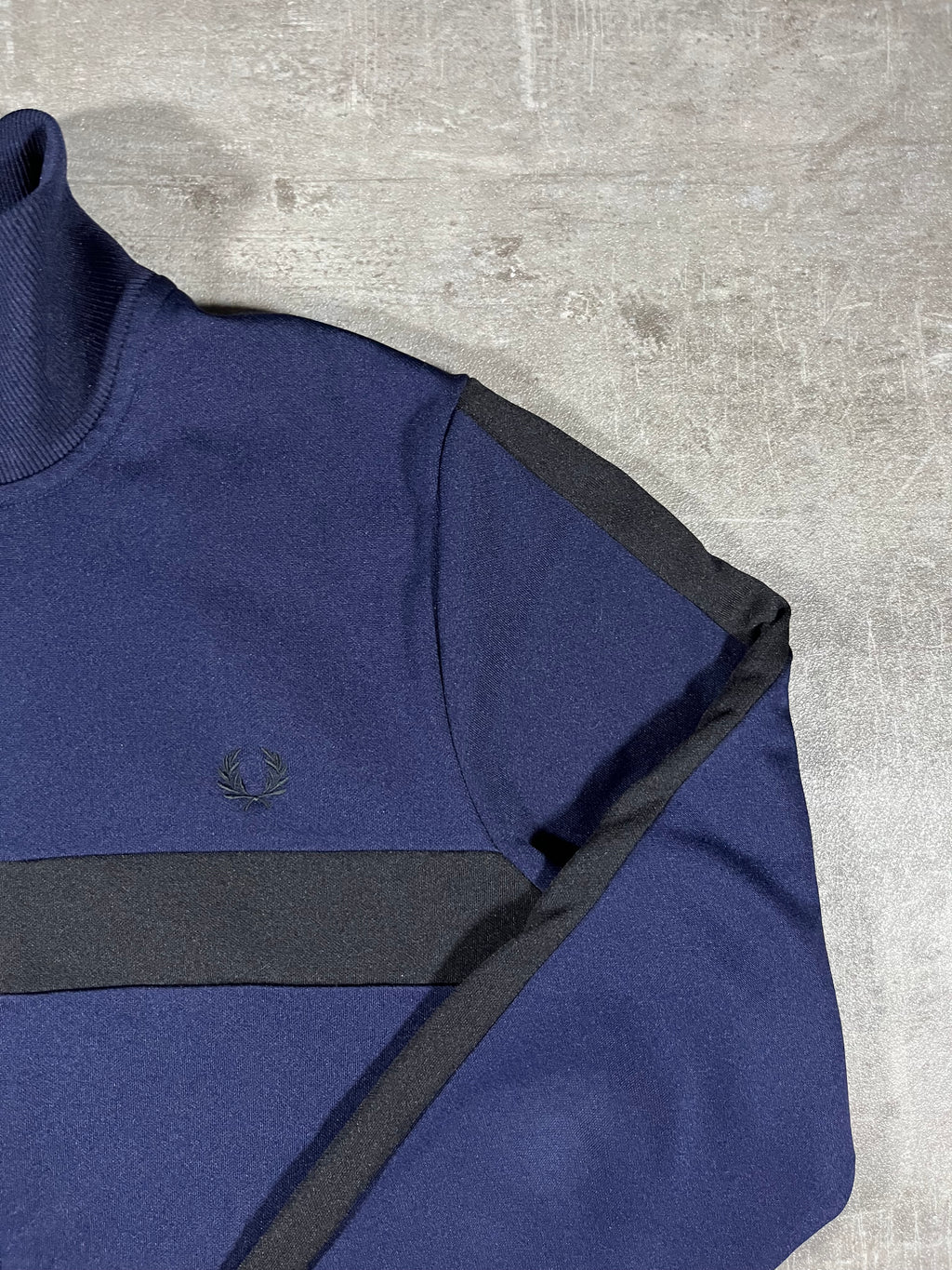 Fred Perry Trainingsjacke Dunkelblau/ Schwarz M