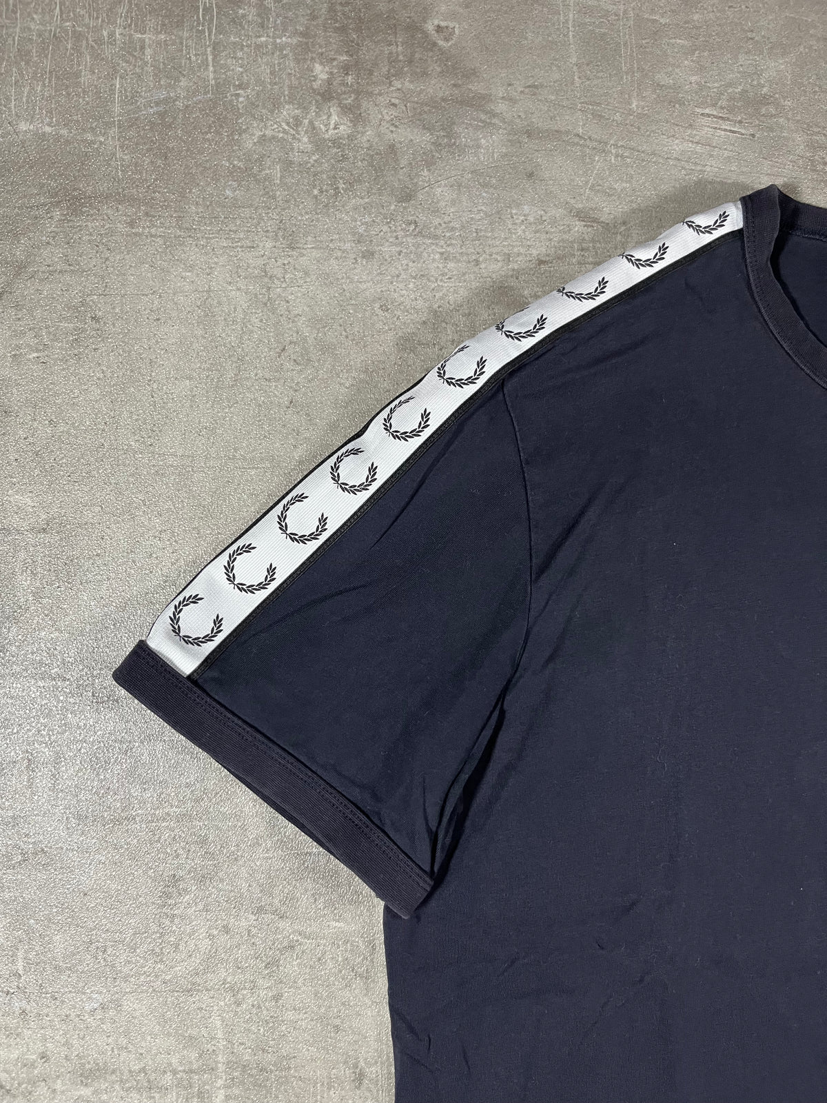 Fred Perry T-shirt Schwarz Taped XL