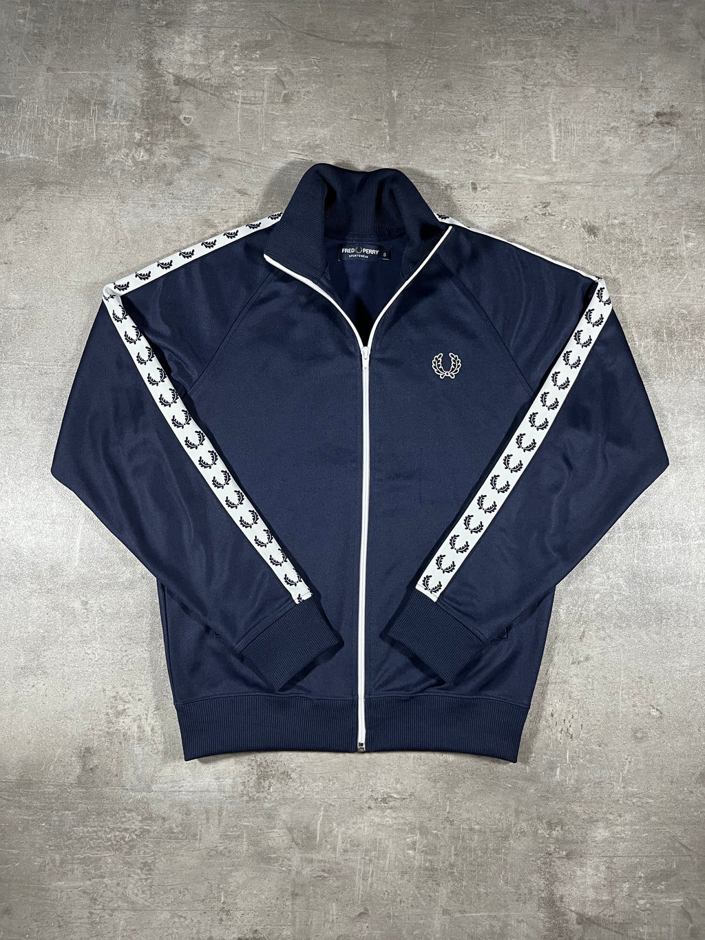 Fred Perry Trainingsjacke Taped Dunkelblau S