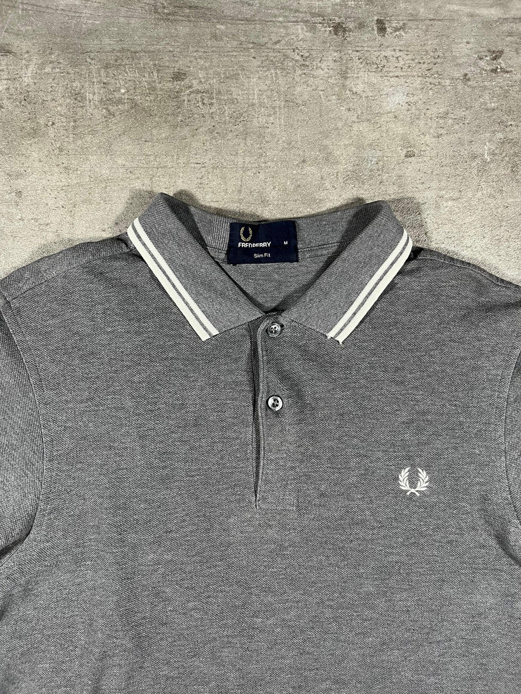 Fred Perry Poloshirt Grau M