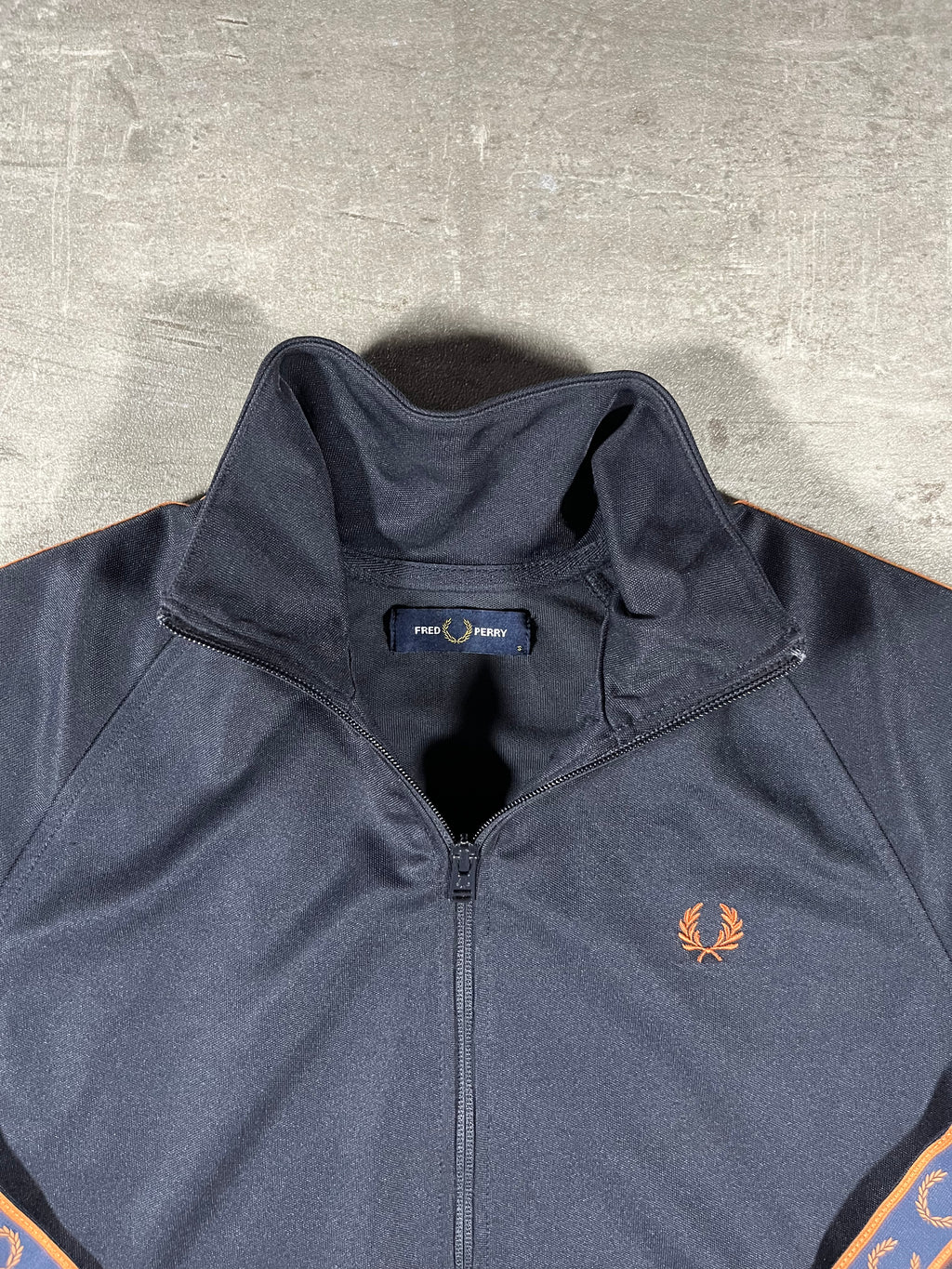 Fred Perry Trainingsjacke Taped Schwarz S