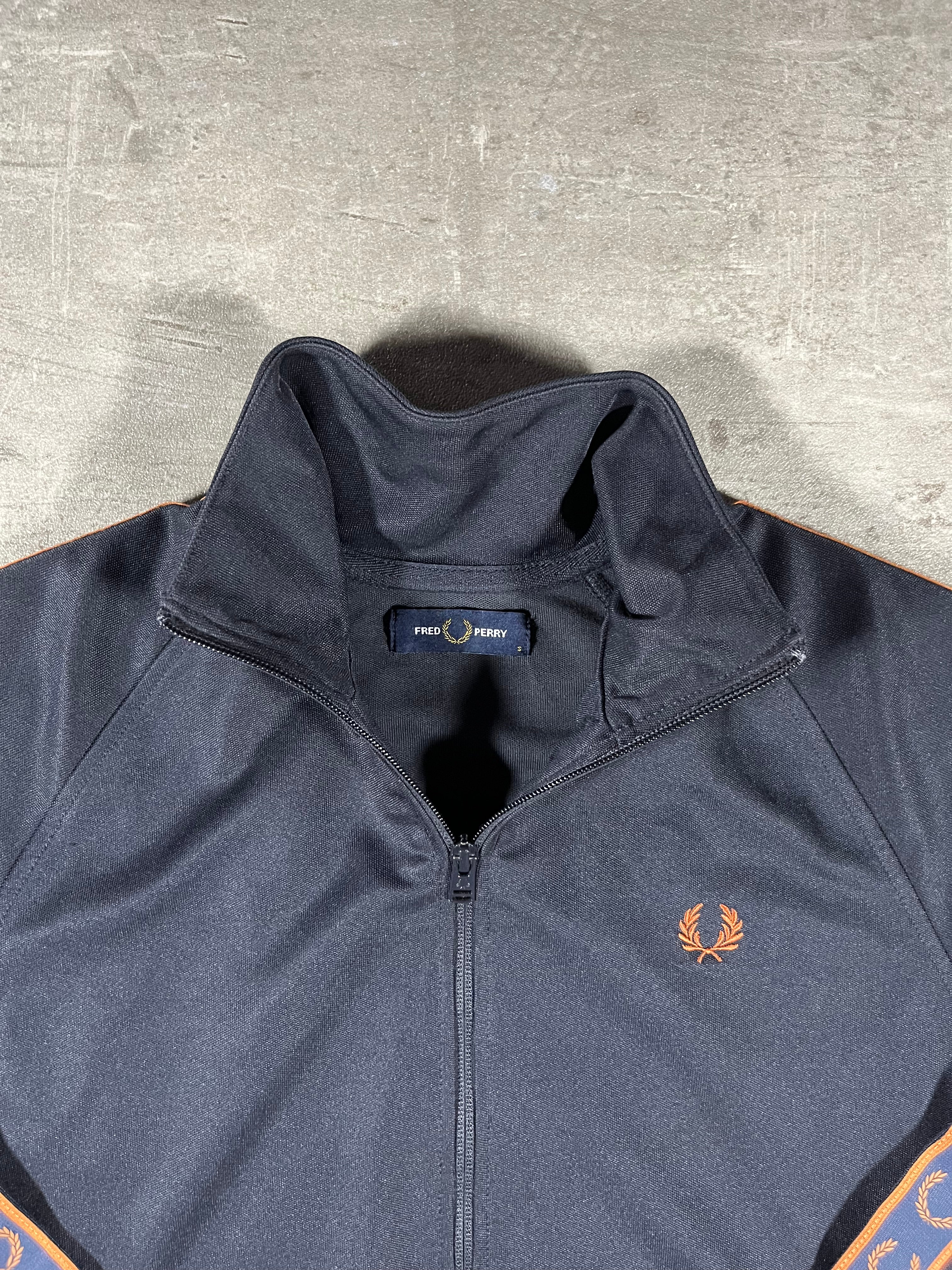 Fred Perry Trainingsjacke Taped Schwarz S