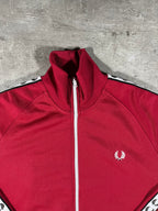 Fred Perry Trainingsjacke Rot M