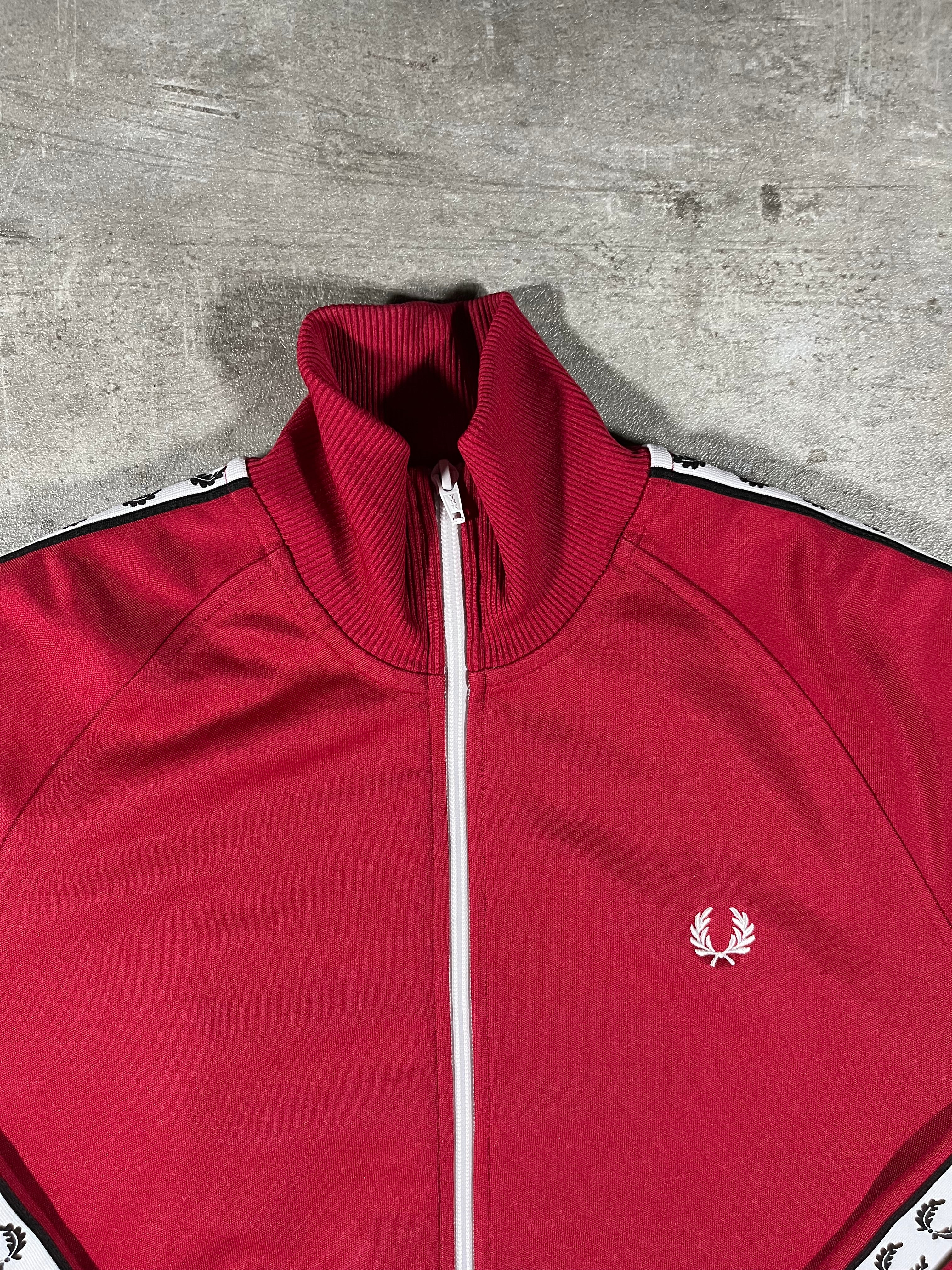 Fred Perry Trainingsjacke Rot M
