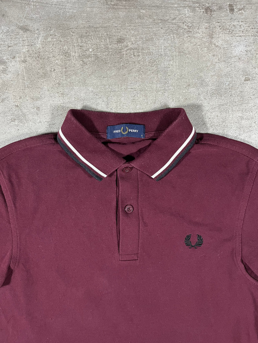 Fred Perry Poloshirt Bordeaux S