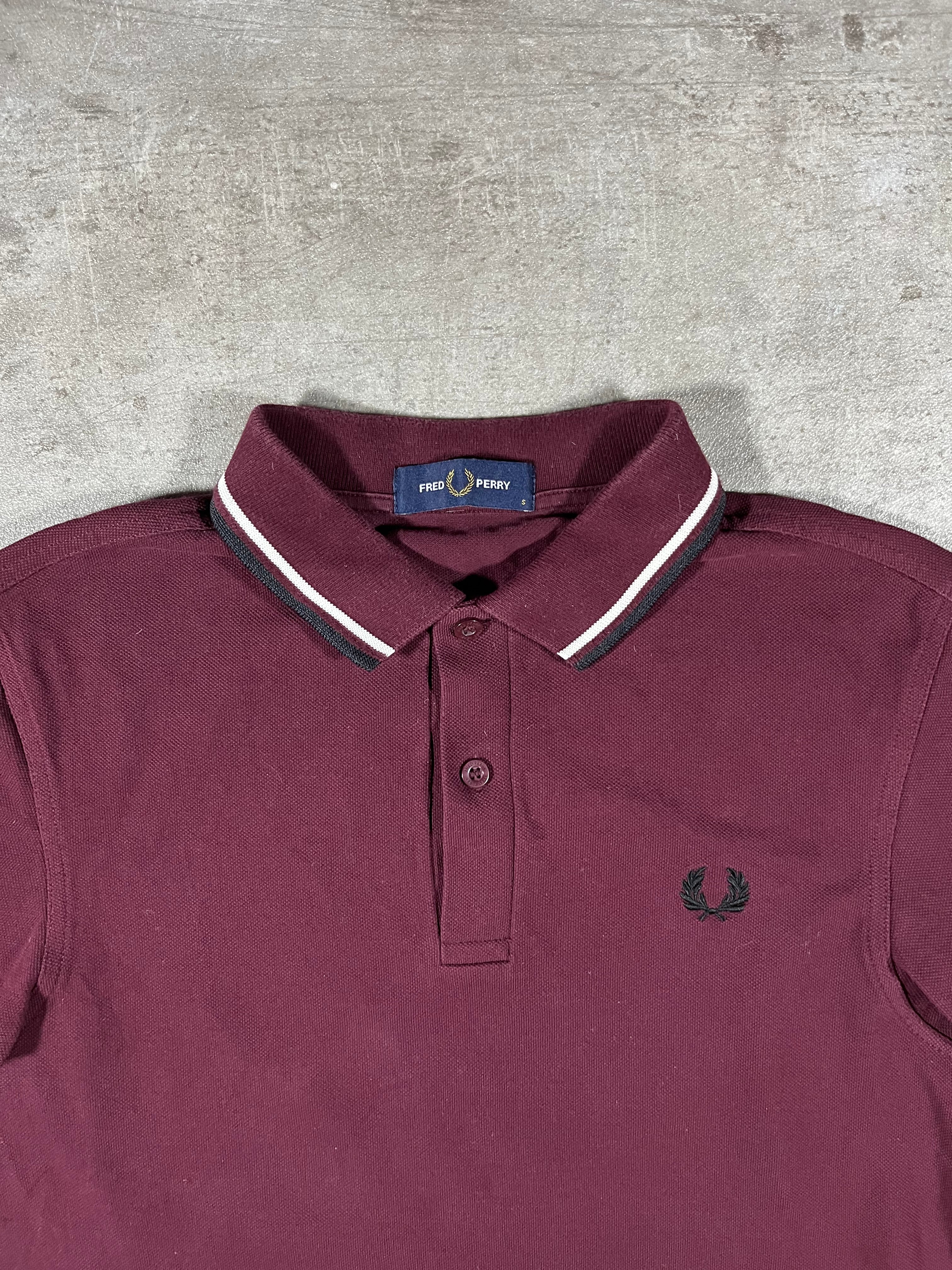 Fred Perry Poloshirt Bordeaux S