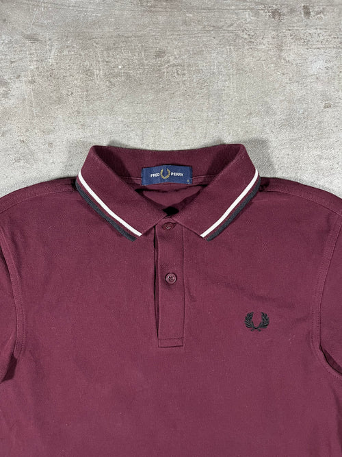 Fred Perry Poloshirt Bordeaux S