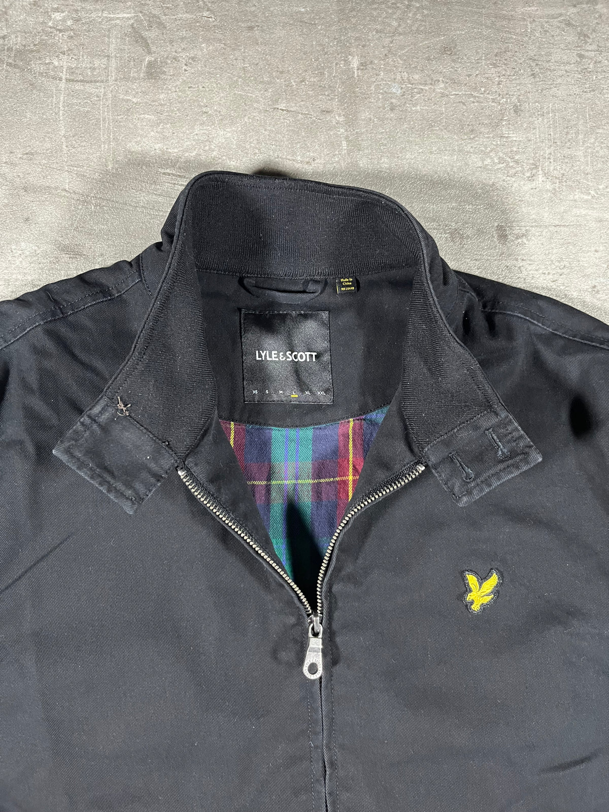 Lyle & Scott Harrington Jacke Schwarz L