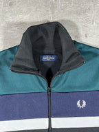 Fred Perry Trainingsjacke Schwarz/Grün/ Navy S
