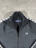 Fred Perry Trainingsjacke Taped Schwarz S Damen