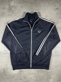 Fred Perry Vintage Trainingsjacke Taped Schwarz M