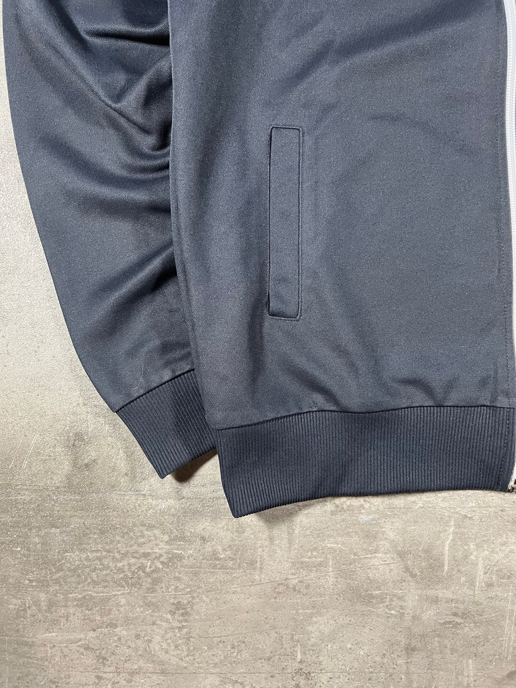 Fred Perry Vintage Trainingsjacke Grau/ Weiß S