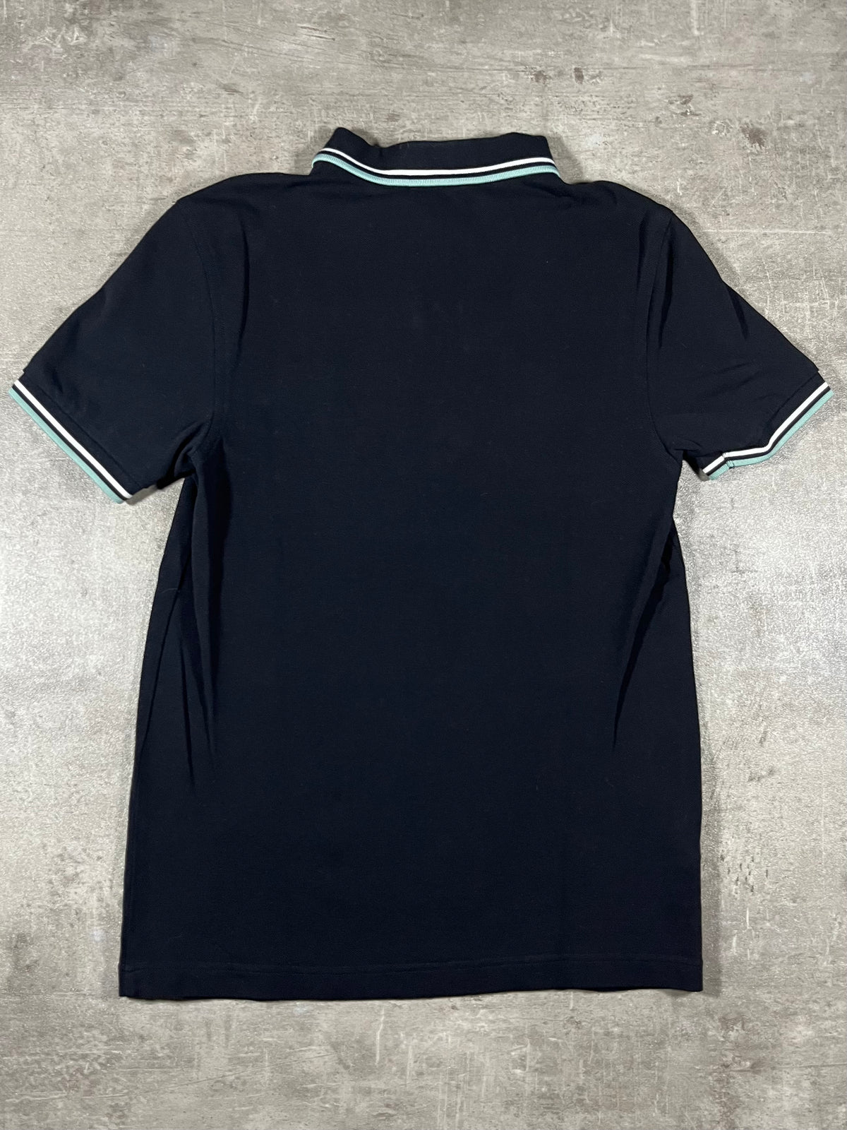 Fred Perry Poloshirt Schwarz/ Weiß/ Hellblau S
