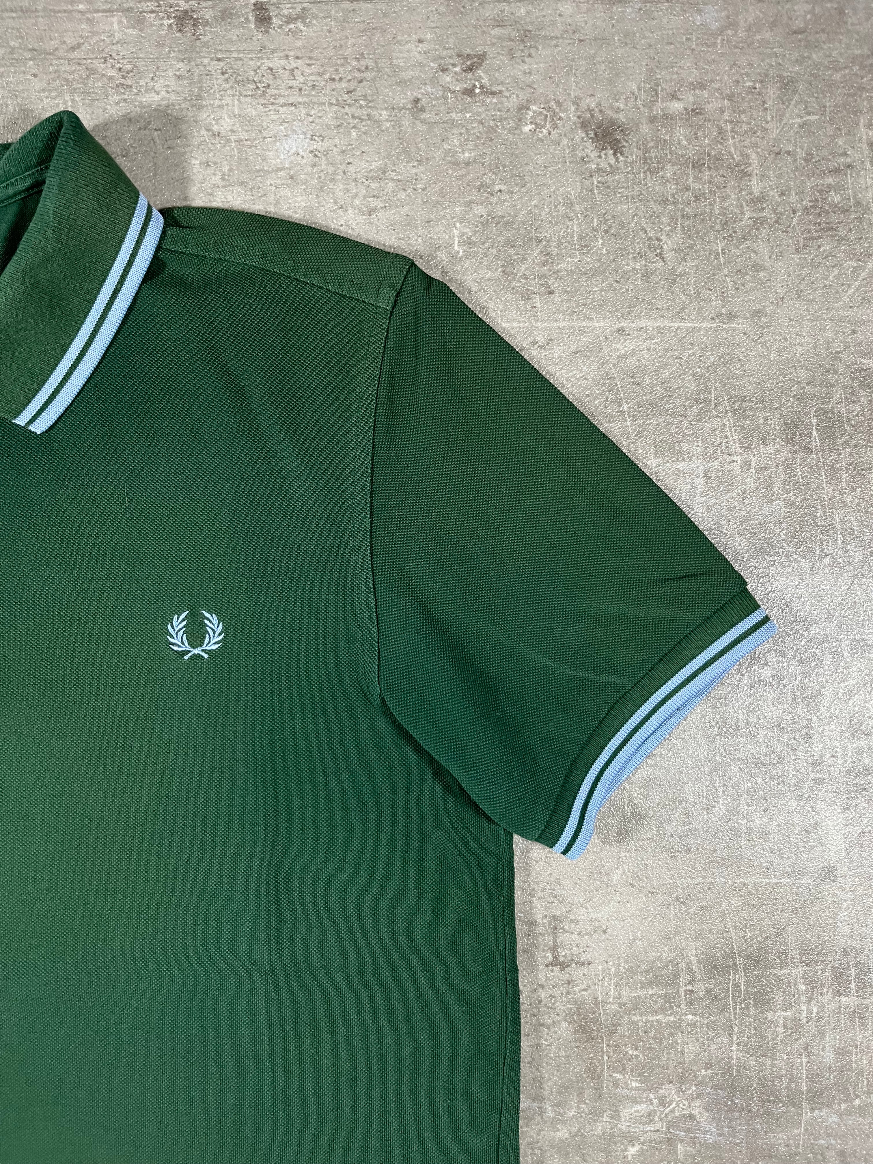 Fred Perry Poloshirt Grün/ Blau M